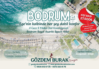 BODRUM TATİLİ (26 Haziran-1 Temmuz 2026) (5 Yıldız Otel)